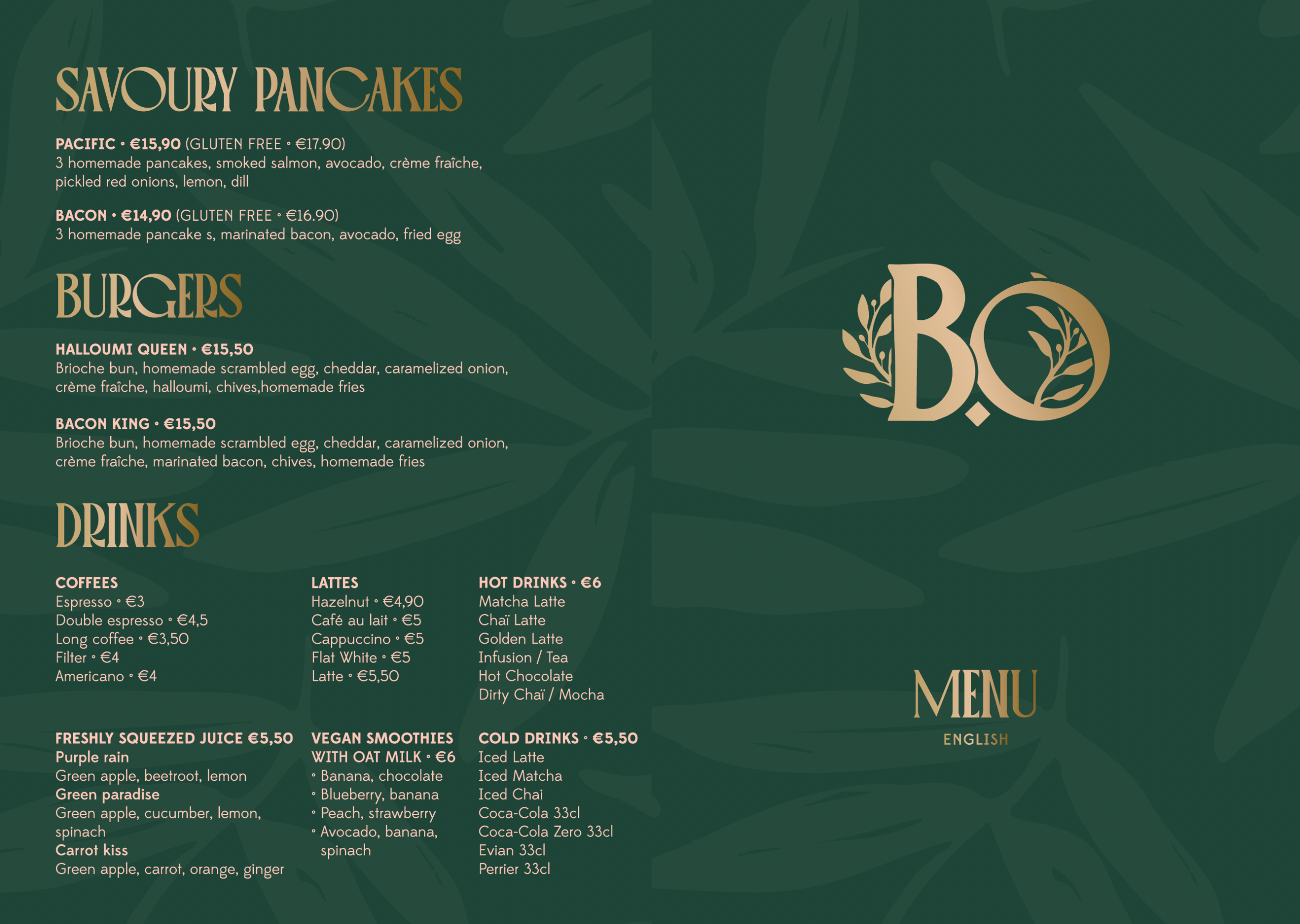 Boa Menu 2